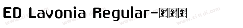 ED Lavonia Regular字体转换